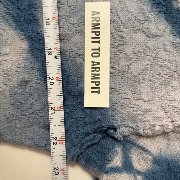 Free People Women’s Extra Small Sunrise Polo Henley Pullover Sweater Tie Dye - Picture 12 of 14